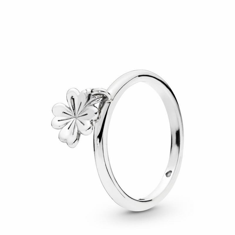 Pandora Dangling Clover Stackable Ring Clearance NZ, Sterling Silver (318592-PGX)